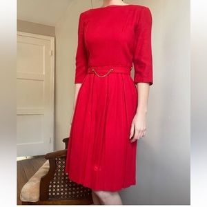Red vintage dress